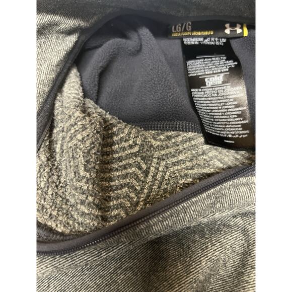 Under Armour Fleece Jacket Mens Large L 1/4 Zip Cold‎ Gear Pullover - Picture 9 of 11